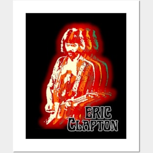 3D Shiluette Eric Clapton Posters and Art